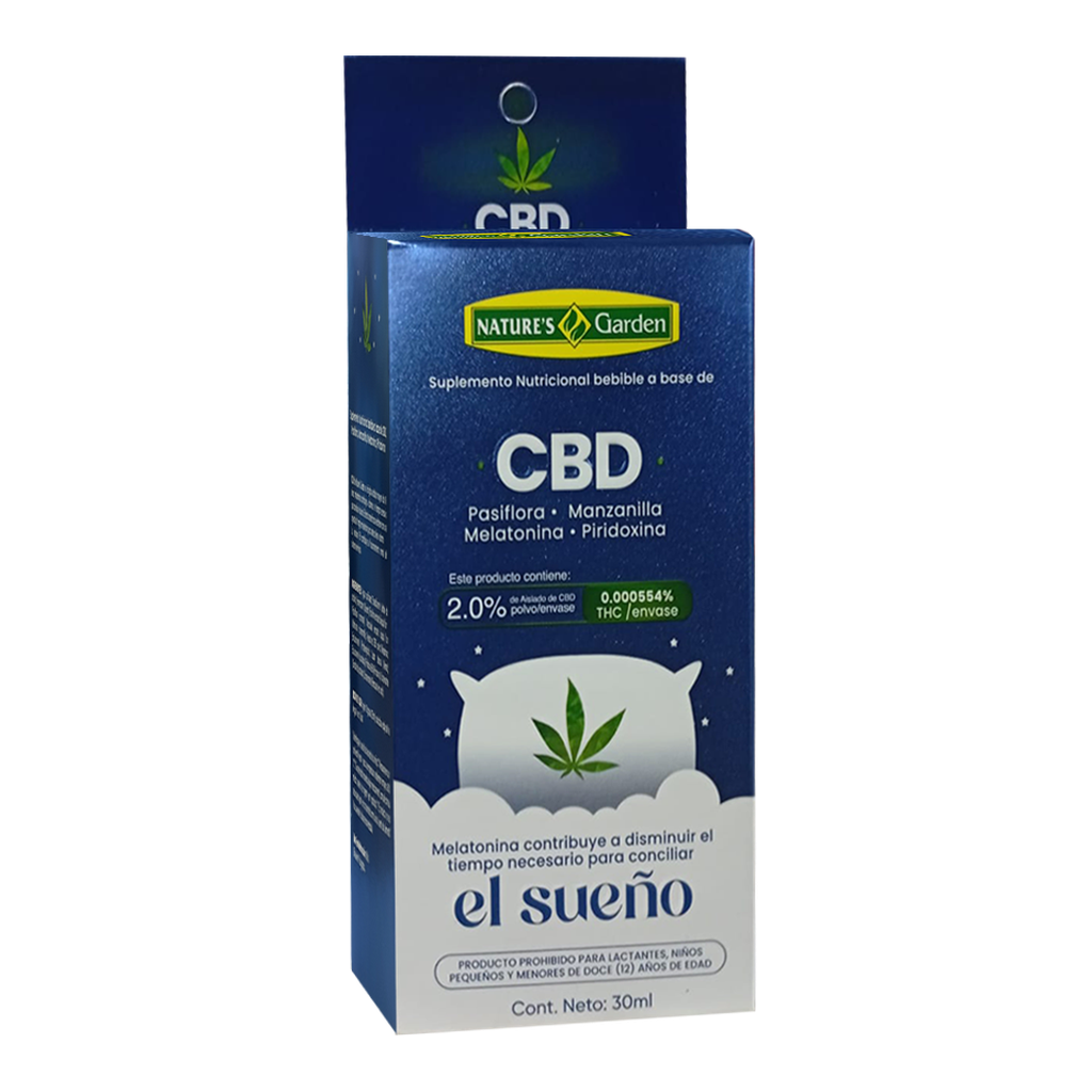[GARDEN-8770] CBD + Pasiflora + Manzanilla + Melatonina 30 ml