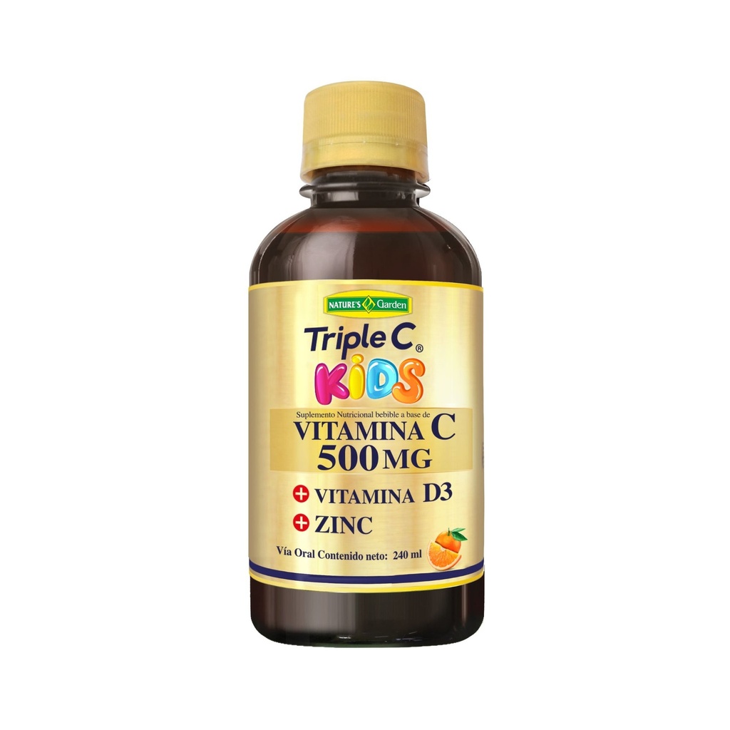 [GARDEN-5955] Triple C Kids – Vitamina C 500 mg + D3 + Zinc 240 ml