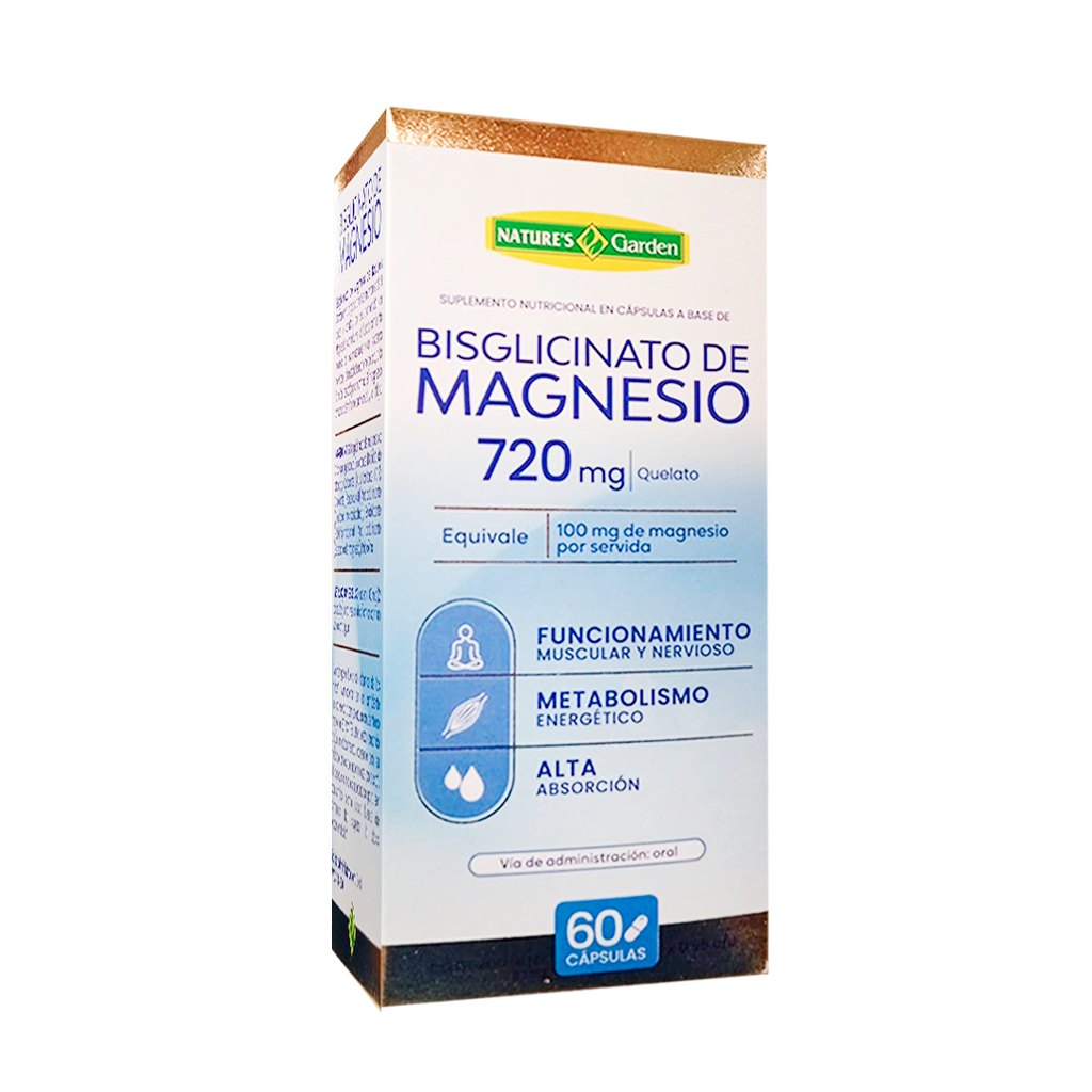 [GARDEN-8472] Bisglicinato de Magnesio 60 cápsulas