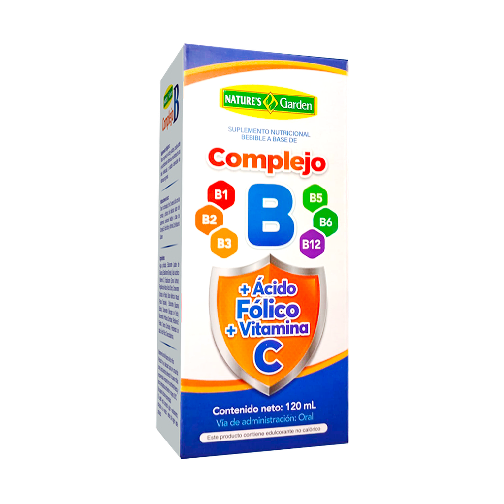 [GARDEN-6] Complejo B + Ácido Fólico + Vitamina C bebible 120 ml