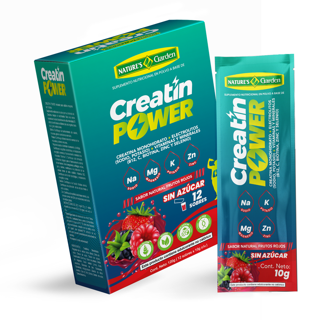 [GARDEN-9597] Creatin Power Frutos Rojos – 12 sobres