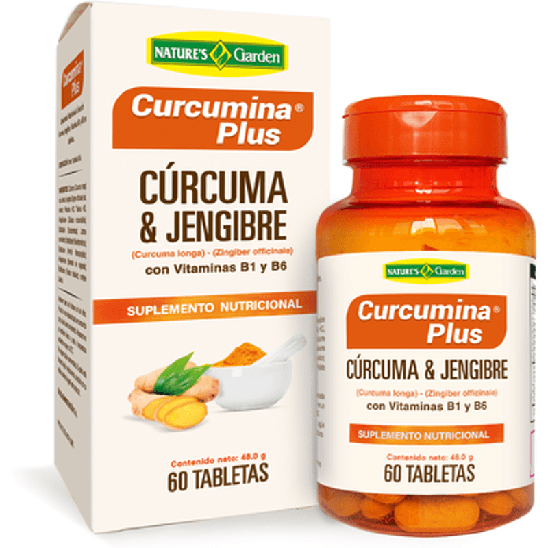 [GARDEN-7] Cúrcuma + Jengibre 60 tabletas